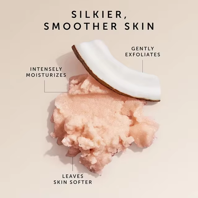 Private Label Skincare Coconut Oil Shea Sugar Exfoliating & Hydrating Body Scrub Vanilla Scent Moisturizing and Nourishing Skin