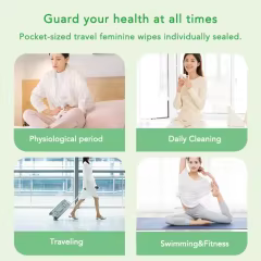 Custom Adults Organic Cotton Refresh Deodorant Wipes Individually Wrapped Wet Wipes for Women Men's Body Face Armpits
