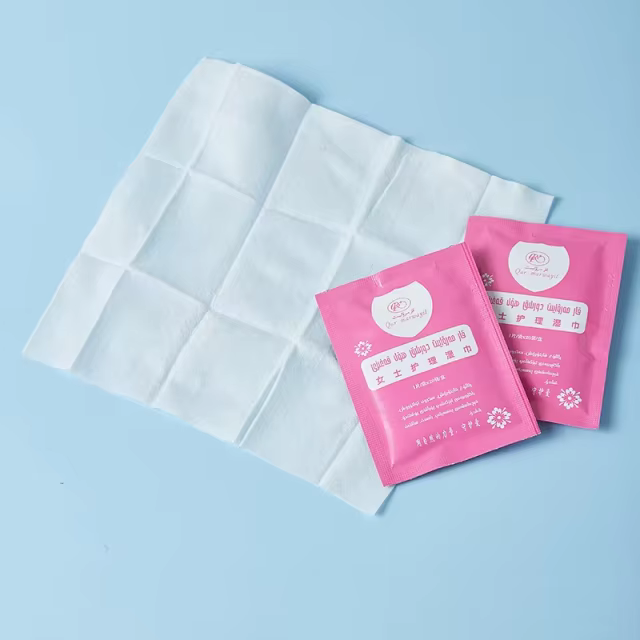 Custom Adults Organic Cotton Refresh Deodorant Wipes Individually Wrapped Wet Wipes for Women Men's Body Face Armpits