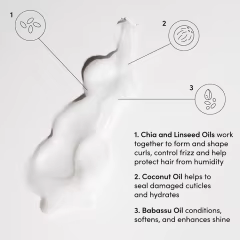 Private Label Curl Defining Hair Cream Treatment Anti Frizz Heat Protectant Nourishing Styling Lotion for Curly Hair