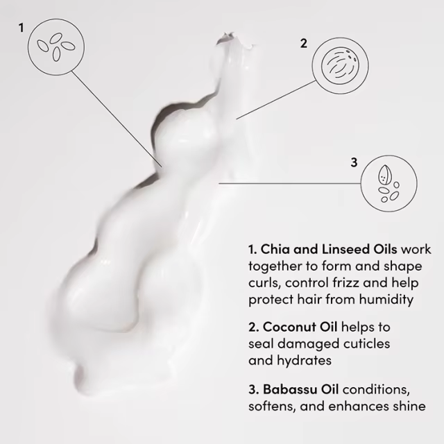 Private Label Curl Defining Hair Cream Treatment Anti Frizz Heat Protectant Nourishing Styling Lotion for Curly Hair