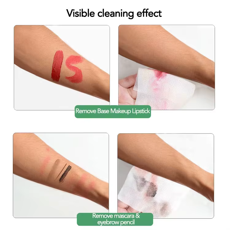 FDA Certified Manufacturer Private Label Biodegradable Soft Plant-based Natural Eye Makeup Remover Wipes