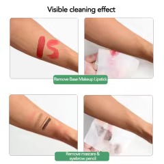 FDA Certified Manufacturer Private Label Biodegradable Soft Plant-based Natural Eye Makeup Remover Wipes