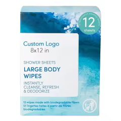 Individually Wrapped Disposable Body Wipes for Women Men After Gym Bathing Wipes Outdoors Sports Camping Shower Wipes for Adults