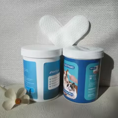 Non Woven Fabric Manufacturer Multifunctional Finger Wipes Pet's Ears Teeth Deep Gentle Cleaning Wipes for Dog Cat