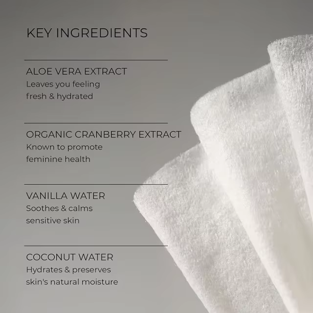 Private Label Individually Wrapped Cleansing Wipes Natural Feminine Towelette Wipes Multi-Use Hypoallergenic Wipes
