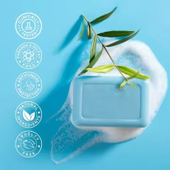 OEM Antifungal Tea Tree Soap with Aloe Coconut Oil Medicated Bar Soap Skin Fungus Treatment for Jock Itch & Ringworm