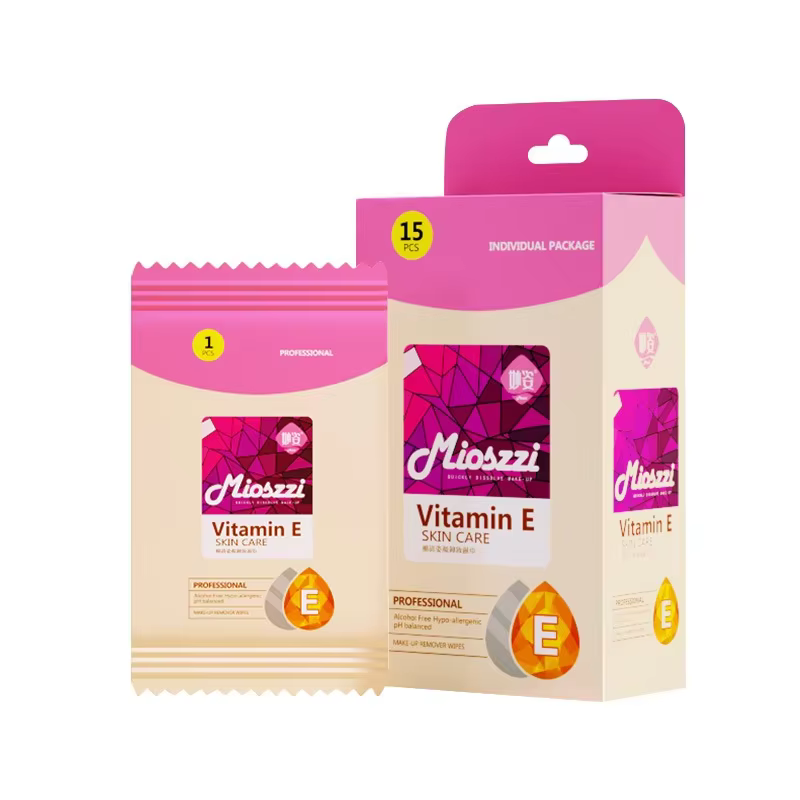 OEM Private Label Disposable Facial Make up Remover Wipes Biodegradable Plant-Based Female Daily Face Cleansing Wipes