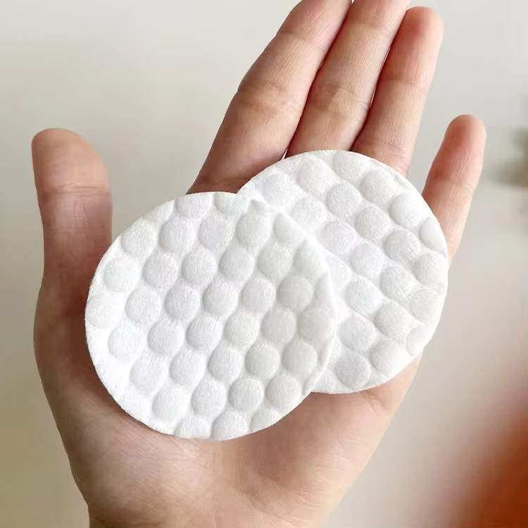 Non Woven Factory Custom Makeup Remover Cotton Pads Double Layer Facial Cleansing Dry Wipes