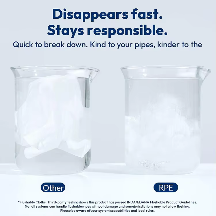 GMP Private Label Adult Wet Wipes for Personal Cleansing Alcohol Free Flushable Cleaning Wipes for Sensitive Skin