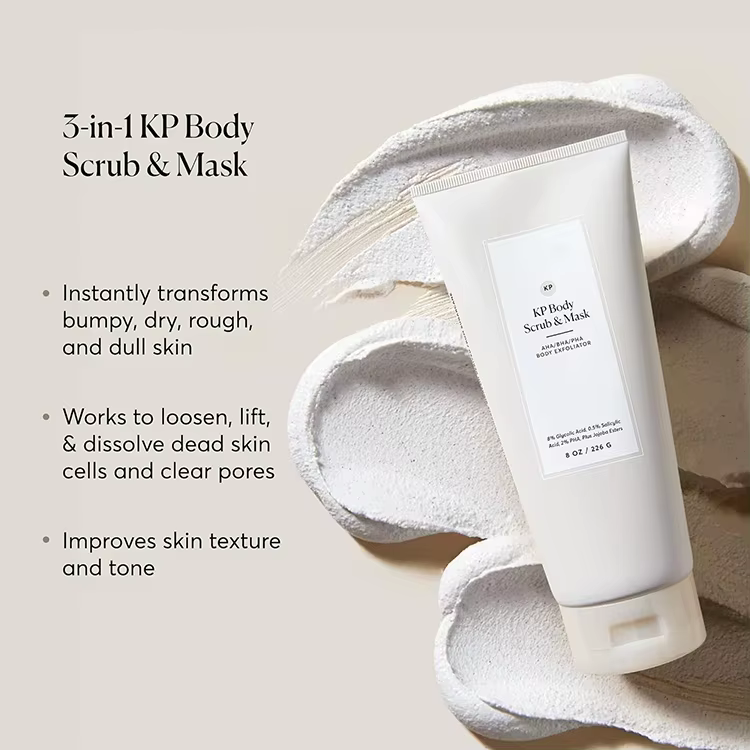 OEM KP Bump Eraser Body Scrub Mask for Keratosis Pilaris Skin Care Exfoliator Shower Scrub & Exfoliator for Sensitive Skin