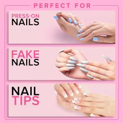 Private Label Super Strong Nail Glue for Press on Nails, Nail Tips & Acrylic Fake Nails Fast Dry and Long Lasting Nail Glue