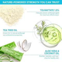 OEM Antifungal Tea Tree Soap with Aloe Coconut Oil Medicated Bar Soap Skin Fungus Treatment for Jock Itch & Ringworm