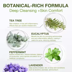 Custom Label Antifungal Tea Tree Soap Antibacterial Treatment for Face & Body Acne Herbal Soap Bar for Skin Soothing&Hydration