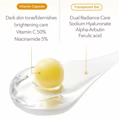 FDA Facility Deep Vitamin C Golden Capsule Face Moisturizer Liposome Capsules for Wrinkles Skin Radiance Glow Hydration