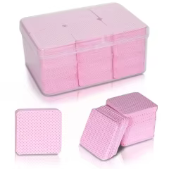 Wholesale Custom Super Absorbent Dry Nail Polish Remover Pads Wipes Lint Free Wipes Cleaning Wipes Nail Salon Supplies