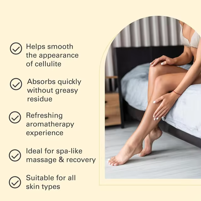 OEM Firming Body Massage Oil with Collagen Stem Cell Anti Cellulite Refreshing Aromatherapy Body Oil for Legs & Full Body