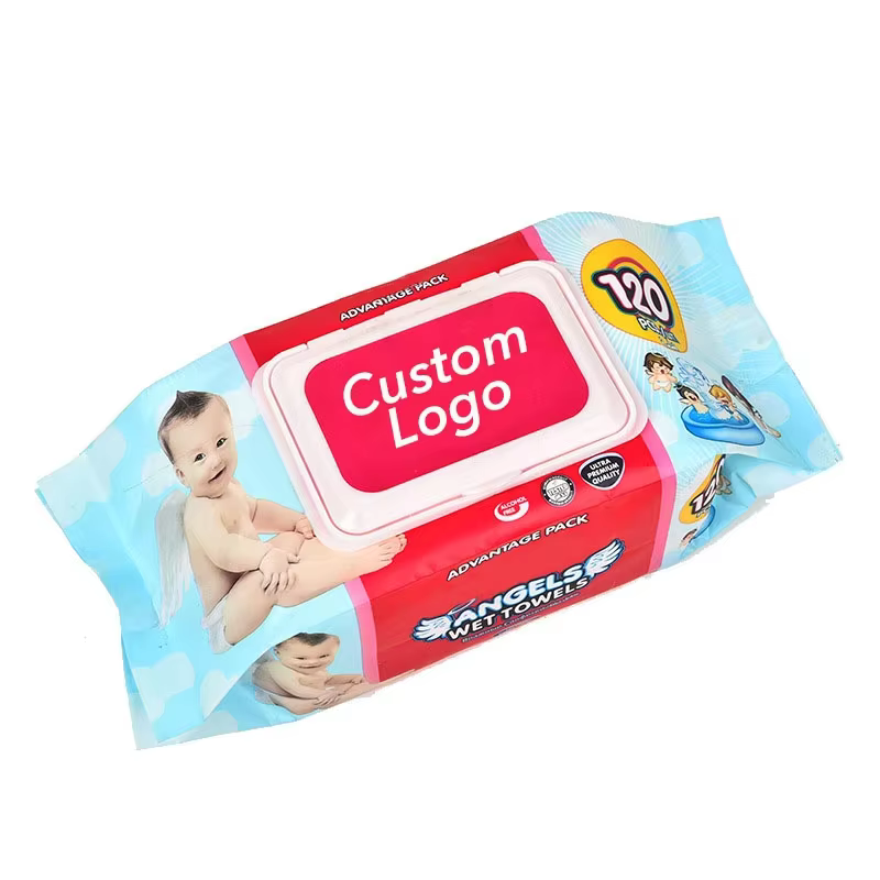 Professional Baby Wipes Manufacturer Custom 80 100pcs 99% Water Unscented Baby Wet Wipes for Sensitive Skin