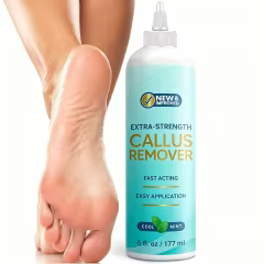 Custom Callus Remover Gel for Feet, Extra Strength Dead Skin Scrubber, Pedicure Tools Supplies, Foot Care Spa Kit