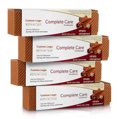 FDA OEM Premium Botanique Oral Care Toothpaste Herbal Cinnamon Flavor Freshens Breath Natural Teeth Whitening Toothpaste