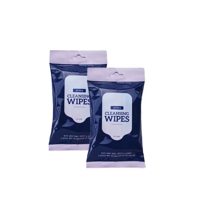 Customized 65% Alcohol Aloe Cleaning Wet Wipes for Outdoor Traveling on the Go Hygiene Disinfecting Wipe