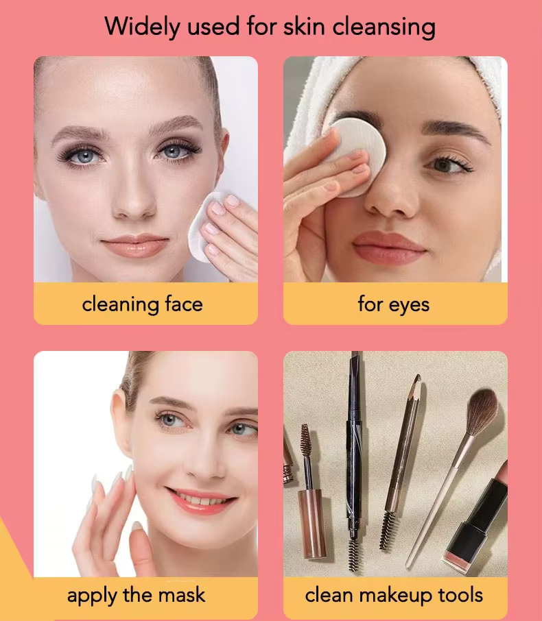 Cosmetic Dry Wipe Factory Custom Material Round Square Dry Toner Pads Exfoliating Soft Lightweight Double Sided Cotton Face Pads
