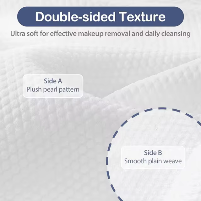 100% USDA Biobased Disposable Face Towelette Biodegradable Makeup Remover Dry Wipes Facial Towels Wash Cloth for Sensitive Skin