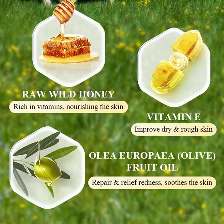 FDA Certified Skincare Products Private Label Honey Balm Moisturizer Vanilla Essential Oil Natural Grass Fed Beef Tallow