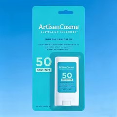 Custom Logo SPF 50+ Sensitive Mineral Sunscreen Stick, Zinc Oxide, Fragrance-Free