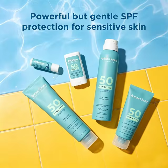 Custom Logo SPF 50+ Sensitive Mineral Sunscreen Stick, Zinc Oxide, Fragrance-Free