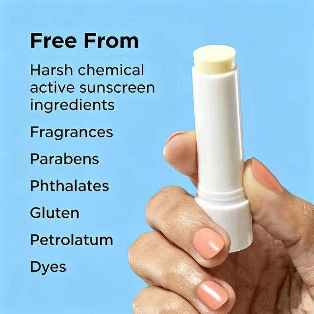 Private Label Mineral SPF15 Lip Balm 3-Pack, Coconut Scent, 8 Natural Oils, Kakadu Plum & Vitamin C, Vegan, 3.7g/Stick