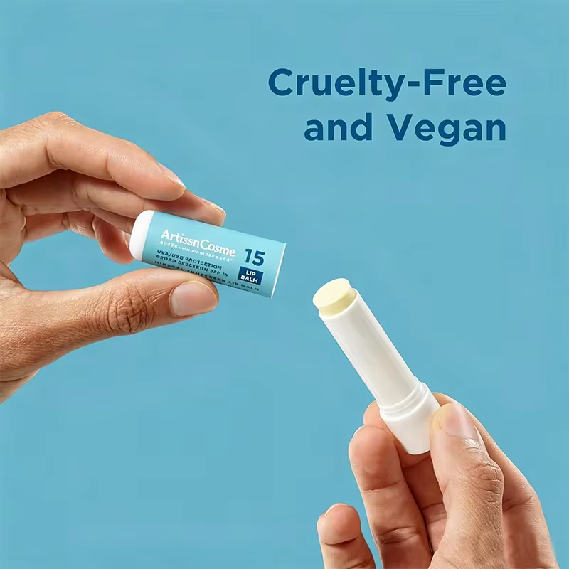 Private Label Mineral SPF15 Lip Balm 3-Pack, Coconut Scent, 8 Natural Oils, Kakadu Plum & Vitamin C, Vegan, 3.7g/Stick