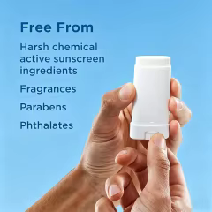 Custom Logo SPF 50+ Sensitive Mineral Sunscreen Stick, Zinc Oxide, Fragrance-Free