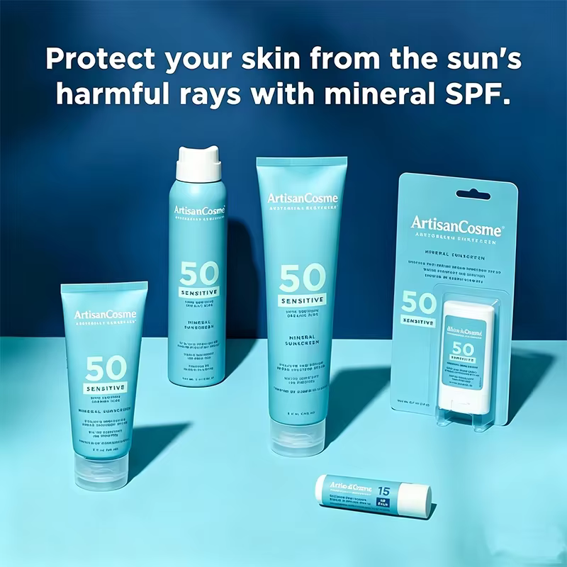 Private Label Mineral SPF15 Lip Balm 3-Pack, Coconut Scent, 8 Natural Oils, Kakadu Plum & Vitamin C, Vegan, 3.7g/Stick