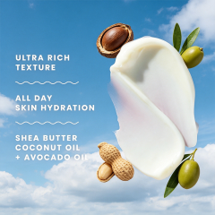 Custom Logo Coconut Oil After Sun Body Cream Lotion, Hydrating After-Sun Skin Moisturizer 8 oz