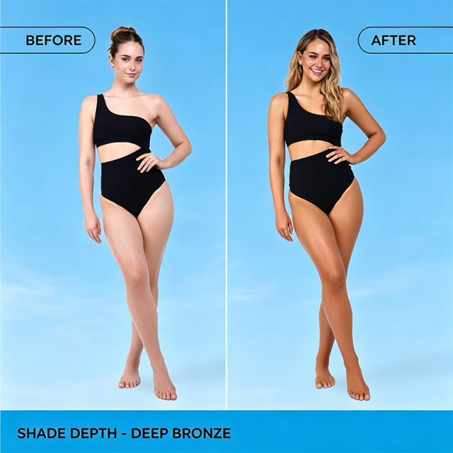 Custom Logo Light Hydrating Self-Tanning Foam with Aloe & Coconut, Streak-Free Natural Tan