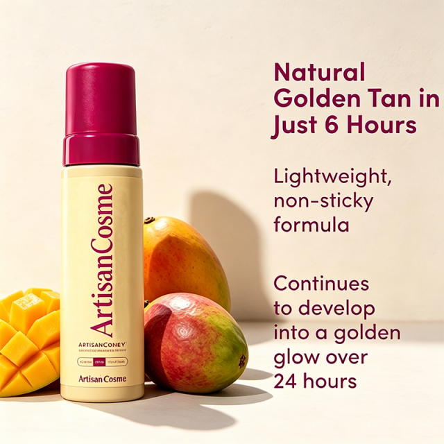 Custom Logo Sunny Honey Bali Dark Self Tanning Mousse Kit with Applicator Gloves