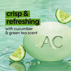 Custom Logo 8 Pack Cucumber Green Tea Moisturizing Beauty Soap Bars 3.75oz Refreshing Skin Cleansing Bar