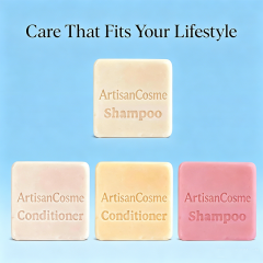 Custom Logo 4 Pack Solid Shampoo Conditioner Bar Set Rice Water Castor Coconut Oil Hair Growth Repair Moisture