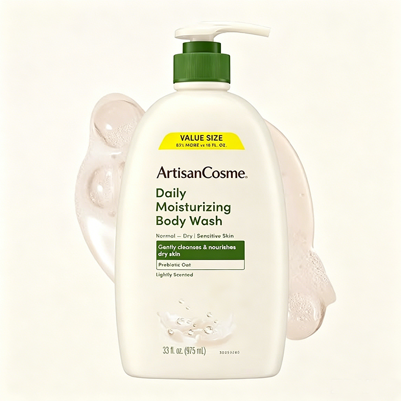 Custom Logo 33 fl oz Prebiotic Oat Moisturizing Body Wash Sensitive Skin For Dry Normal Skin Men Women