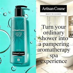 Custom Logo 32 fl oz Ocean Mist Moisturizing Body Wash Pump Bottle Replenishing Soft Skin Shower Gel