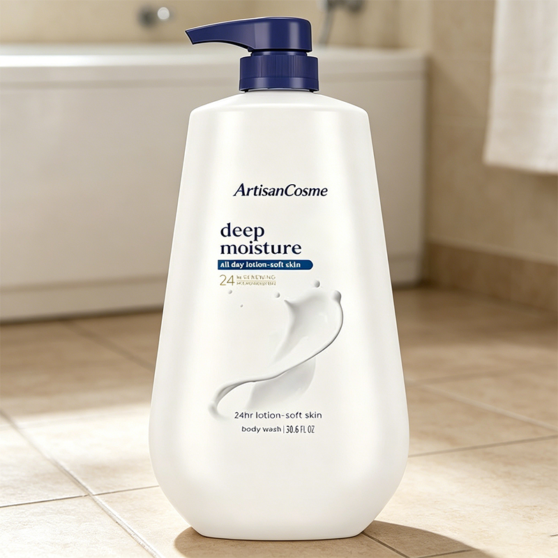 Custom Logo 30.6oz 24 Hour Deep Moisture Body Wash Sulfate Paraben Free Soft Skin Cleanser