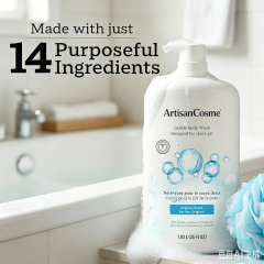 Custom Logo 35oz Family Gentle Body Wash pH Balanced Sensitive Skin Dye Paraben Silicone Free Original Scent