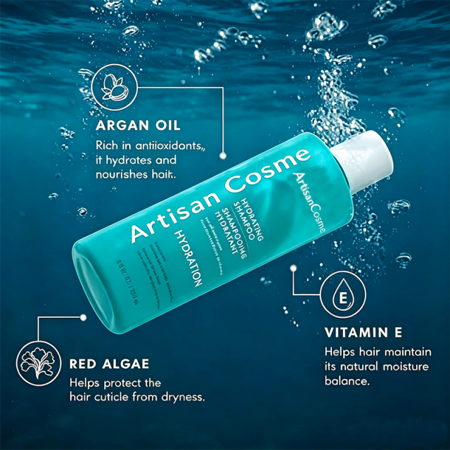 Custom Logo Hydrating Moisturizing Daily Gentle Cleansing Shampoo for Dry Hair