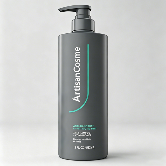 Custom Logo 18 FL OZ Men+Care 2-in-1 Shampoo Conditioner Pyrithione Zinc Anti Dandruff Moisturizing Wash