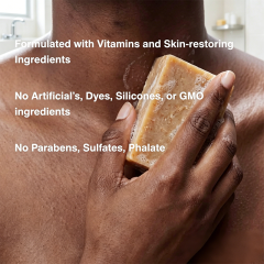 Custom Logo Organic Cold Pressed Kojic Acid Soap Bar with Retinol Turmeric & Postbiotics for Skin Brightening