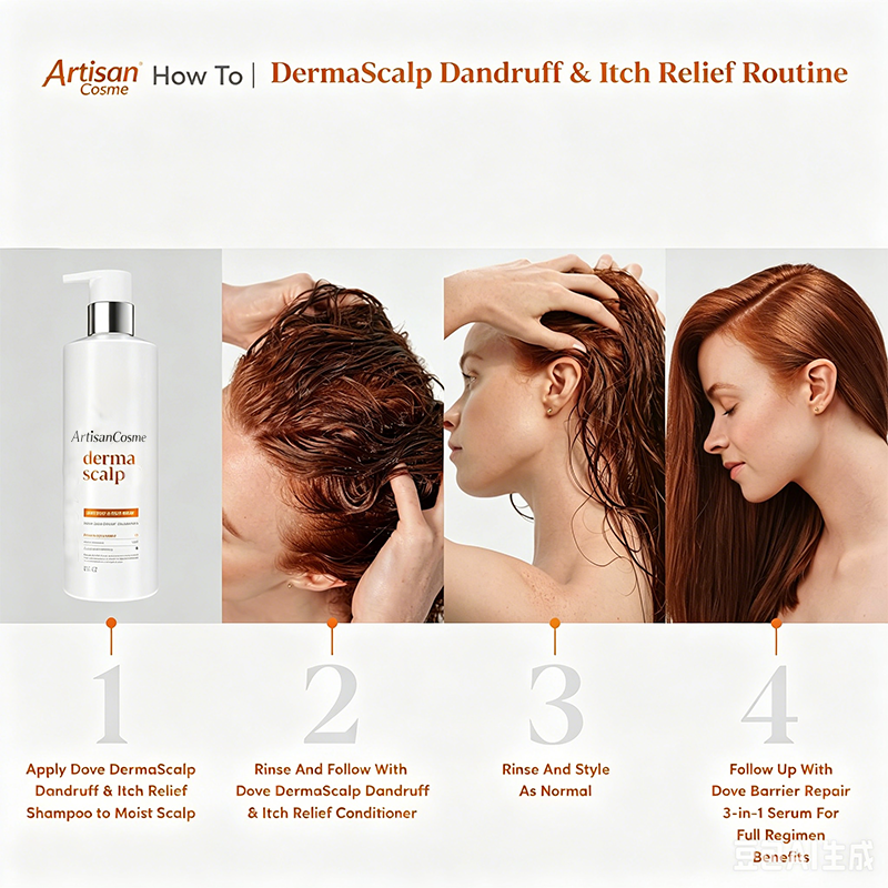 Custom Logo 16 Fl Oz Pyrithione Zinc Anti-Dandruff Shampoo Niacinamide Coconut Essence Itchy Scalp Relief