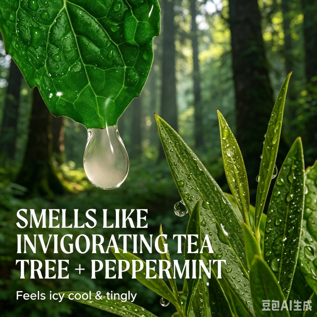 Custom Logo Tea Tree Deep Cleansing Shampoo Refreshing Scalp Ideal for Oily Hair All Hair Types