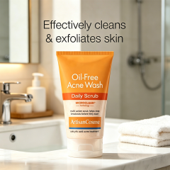 Custom Logo Oil-Free 2% Salicylic Acid Acne Face Wash Exfoliating Scrub for Oily Acne-Prone Skin Clears Blackheads Breakouts