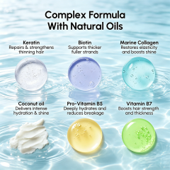 Custom Logo 10 Fl Oz White Keratin Deep Conditioning Hair Mask Repair Treatment for Dry Curly Color-Treated Damaged Hair